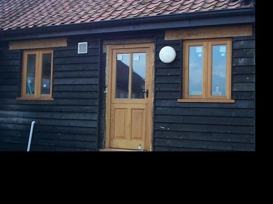 Timber door and casement windows