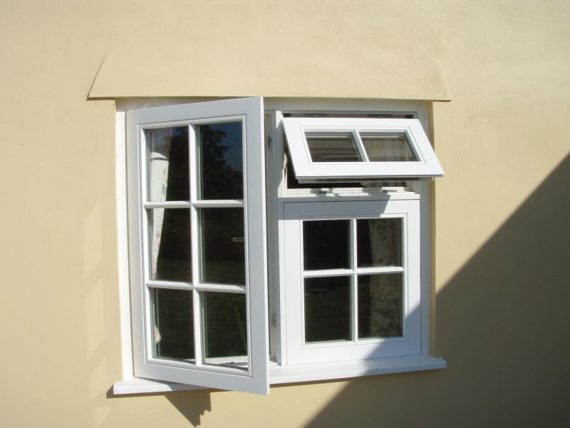 Timber white window
